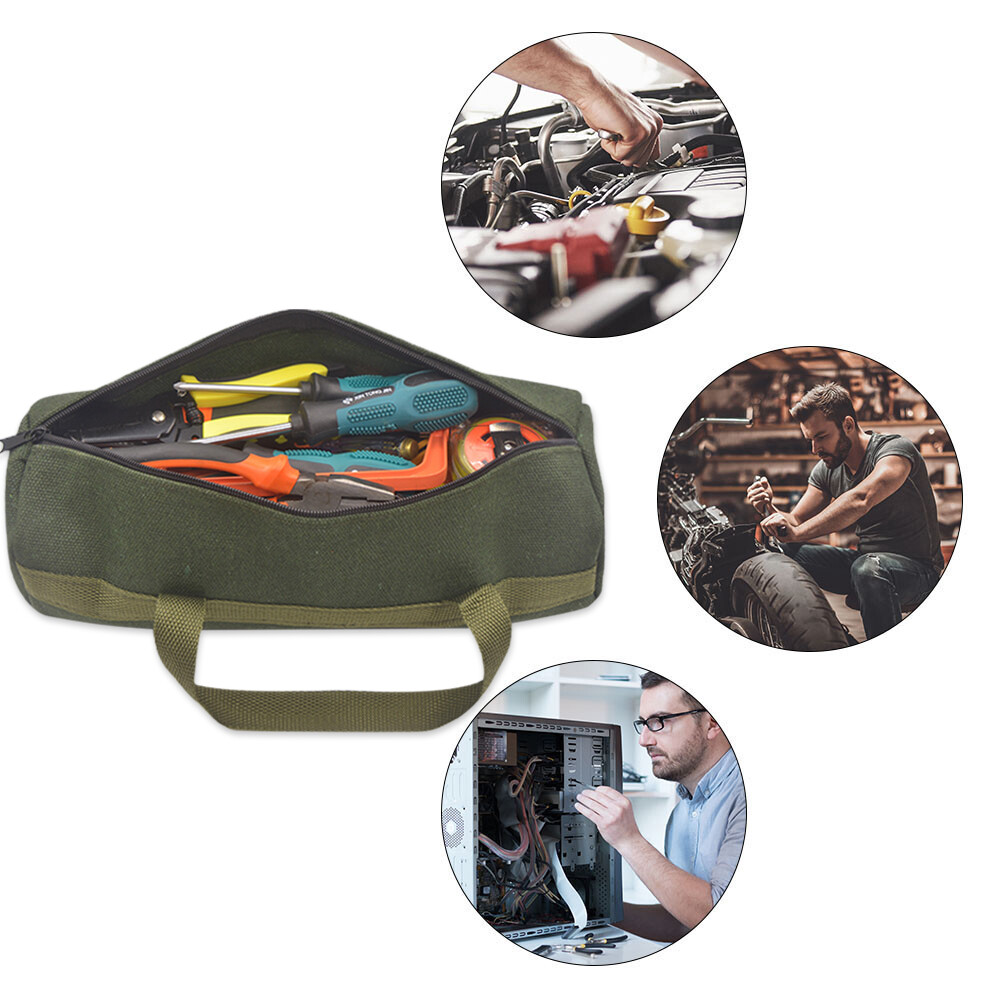 Electrical Tools Storage Organizer Bag Thicken Canvas Tool Pouch for Electrician Screwdriver Pliers