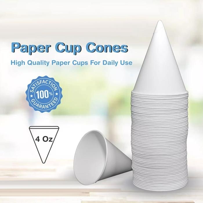 Disposable 200 pc Paper Cone Cups 4oz Lazada