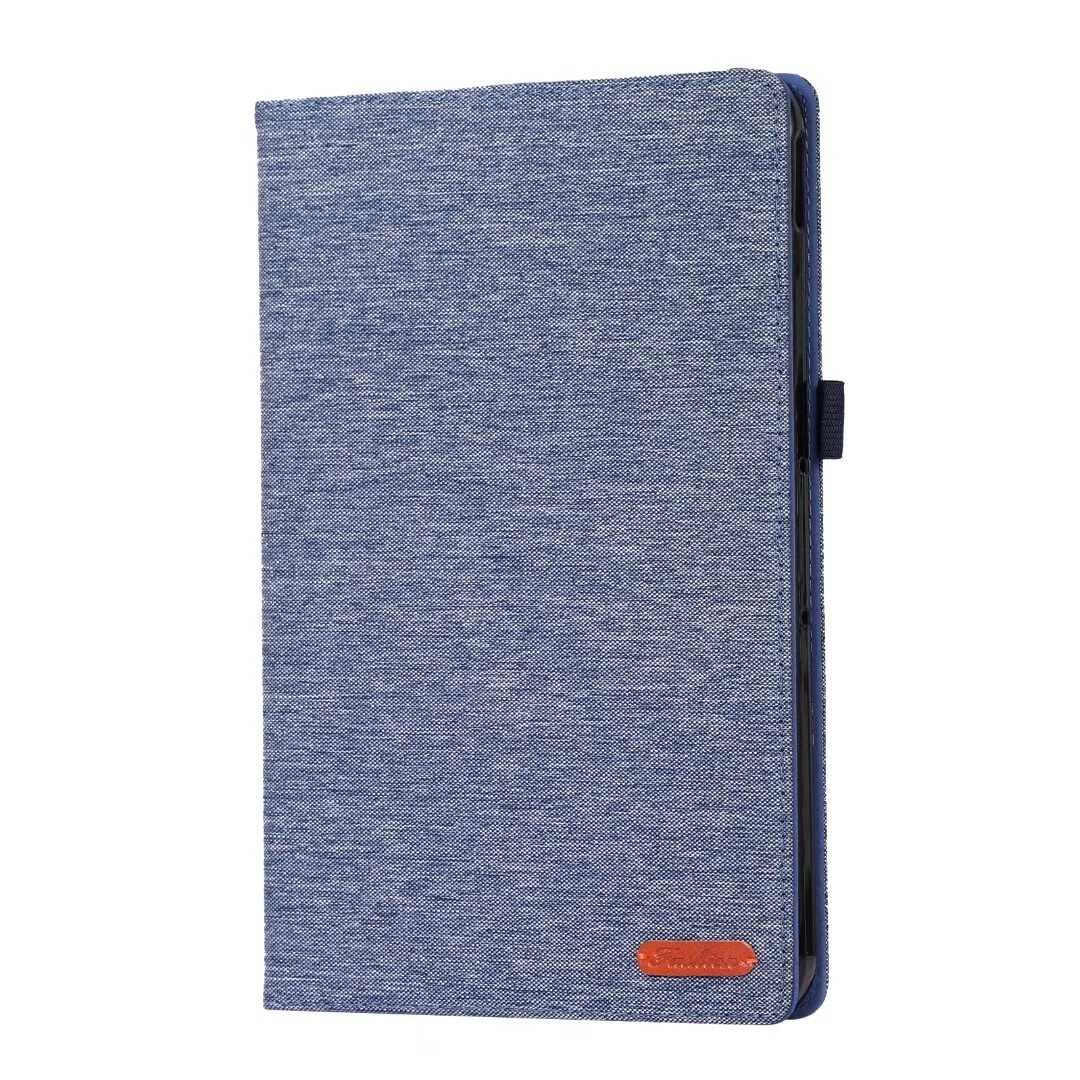 Jeans Fabric Pattern Flip Case for Nokia T20 10.4 inch Soft Stand Cover