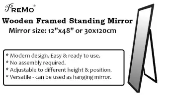 Premo Standing Mirror Wall Hanging Decor 12 X 48 Inch 1ft Standing Mirror Wall Hanging Decor