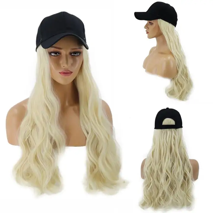 Kincaidstore Long Curlswig Cap Long Hair Baseball Cap Ball Caps