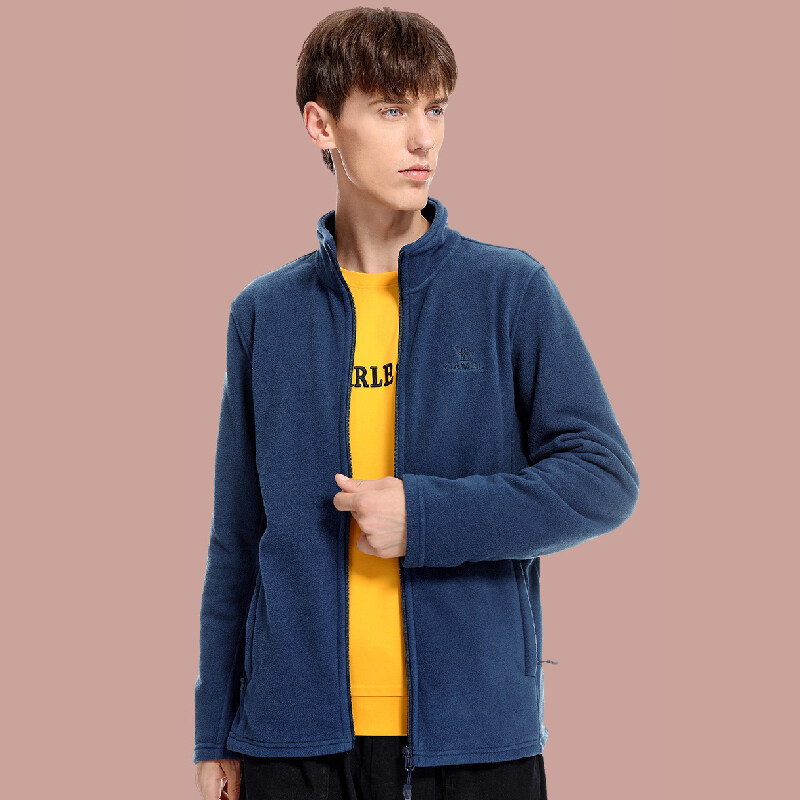 CAMEL men new fleece Slim warm collar coat