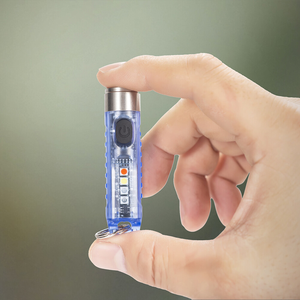 SST20 LED Keychain Flashlight Lighting 400LM Waterproof Mini Pocket Torch
