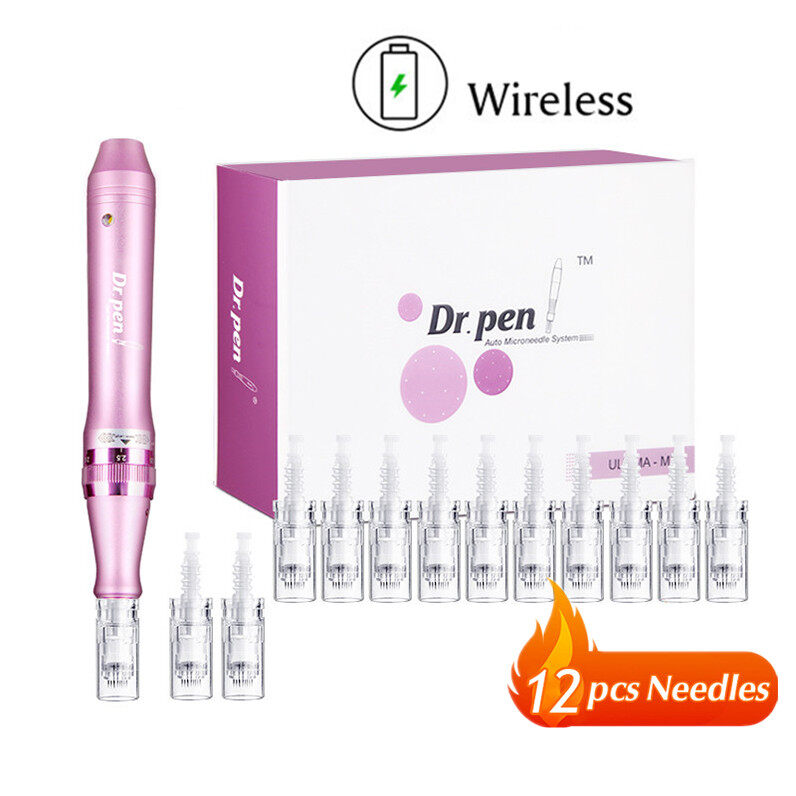 Wireless Electric Dr Pen Ultima M7 12 PcsNeed-les Professional Derma Pen Nanoneed-les TatooMachine Mesotherapy Skincare Tool SPA Care