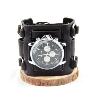 leather hand watch