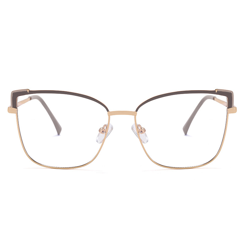 New Women's Metal Anti Blue Ray Computer Glasses Myopia Glasses Optical Frames