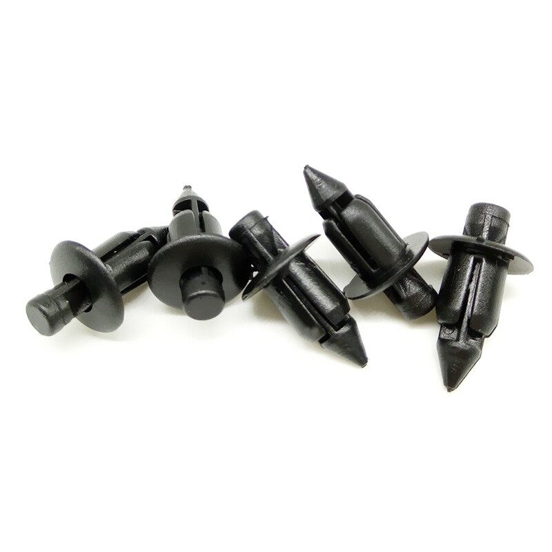 Panel Plastic Motorcycle Fairing Rivet Black Replacement Fastener Clips Set Kit