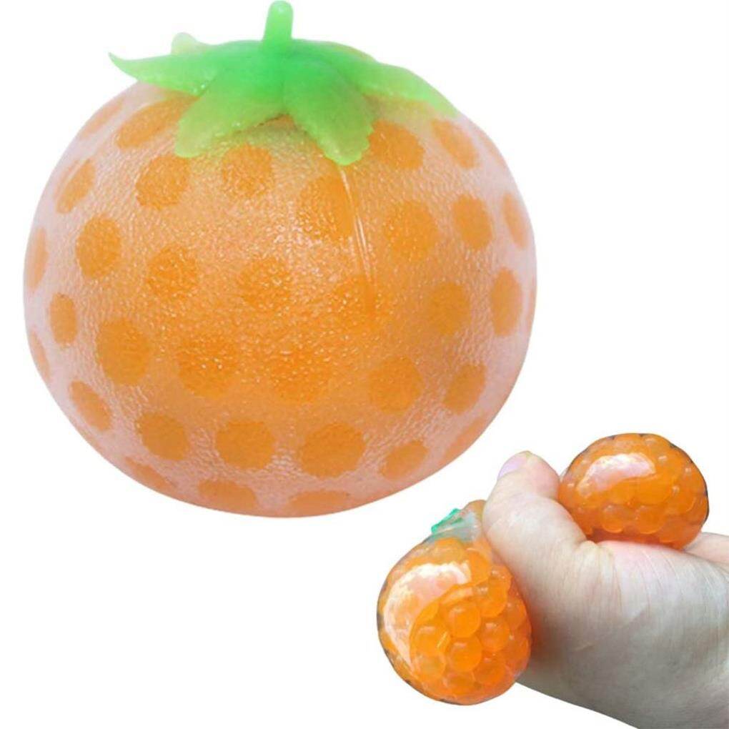 Toy Balls Orange Squeezing Spongy Decompression Relieve Stress Fidget Fruit Rebound Sensory Reduce Pressure Present