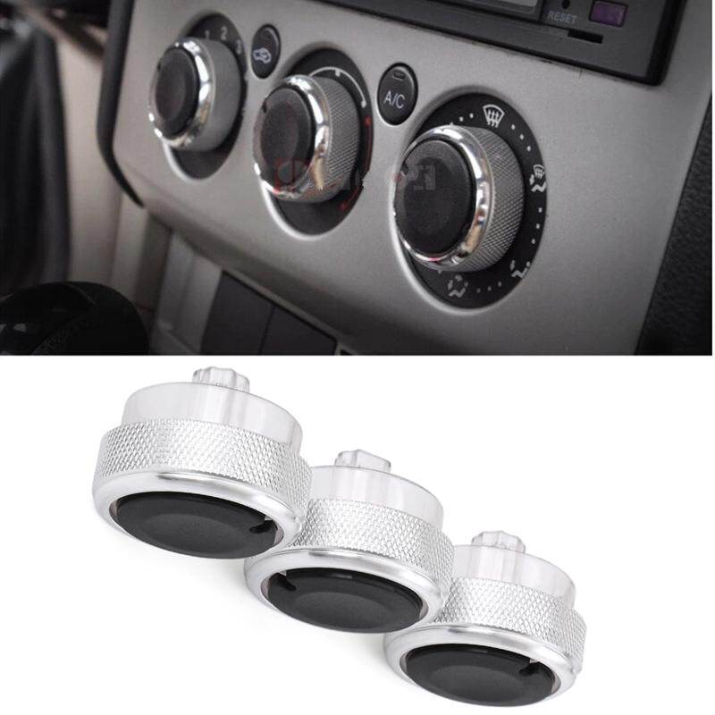 3PCS Air Conditioning heat control Switch knob AC Knob for 2005-2012 Ford Focus 2009-2012 Ford Mondeo