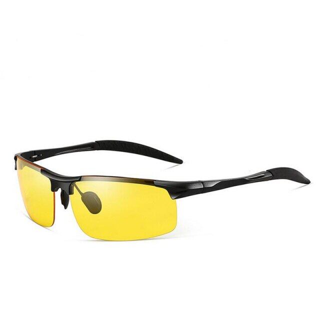 แว่นตามองกลางคืน,พิเศษสำหรับขับรถ,Anti-Glare At Night,แว่นตาตกปลา. แว่นกันแดดผู้ชายหลากสีเลือกได้