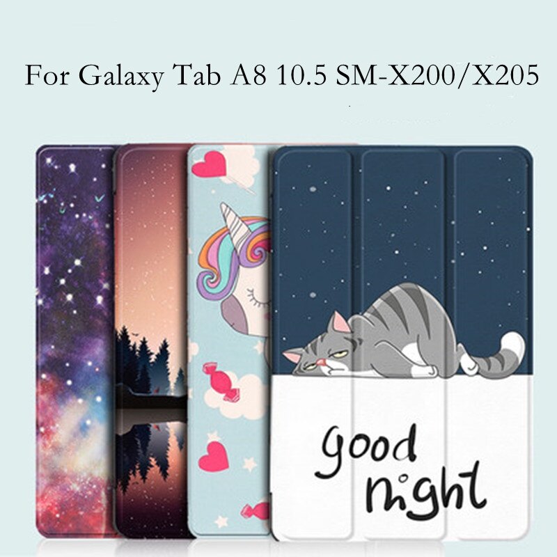 Ốp Cho Máy Tính Bảng Samsung Galaxy Tab A8 2021 Ốp Thông Minh Gấp Điều Chỉnh Được Cho Samsung Galaxy Tab A8 10.5 SM-X200 X205