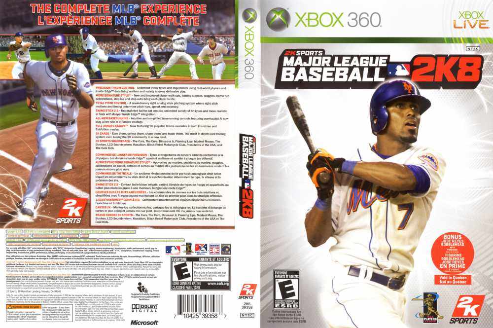 Major League Baseball 2K10  Xbox 360  Mikes Game Shop