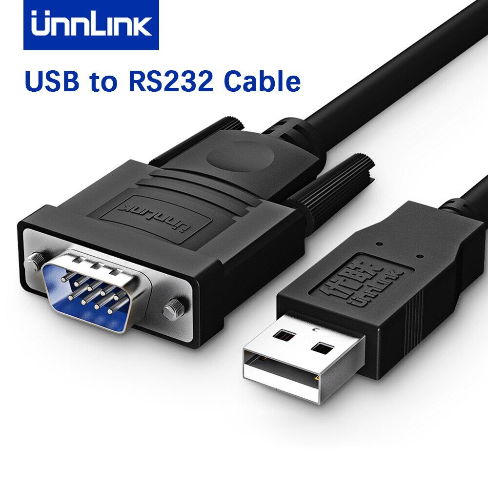 Unnlink Usb To Rs232 Com Port Serial Cable Db9 Pin Adapters 1.5 Meters