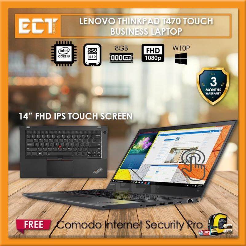 (Refurbished) Lenovo Thinkpad T470 Business Laptop (i5-6300U 3.0GHz,256GB SSD,8GB,14IPS FHD Touch,W10P) Malaysia