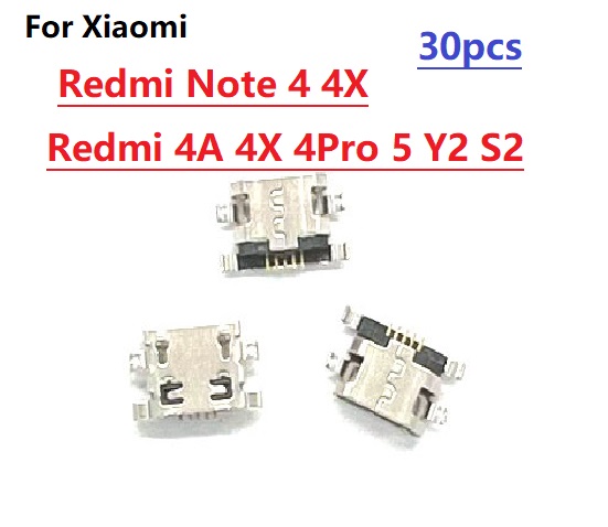 Charging dock connector for xiaomi redmi note 4 4x / redmi 4a 4x 5/4 pro/y2/s2 micro usb charger jack port plug socket
