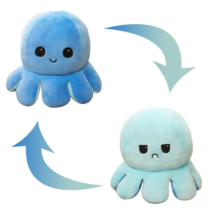 double sided octopus plush