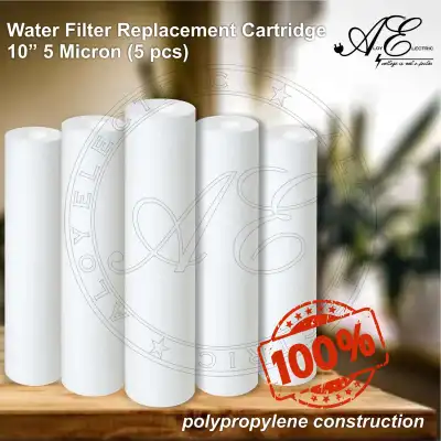 Water Filter Replacement Cartridge / Water Purifier 10” 5 Micron (5 pcs) 100% polypropylene construction
