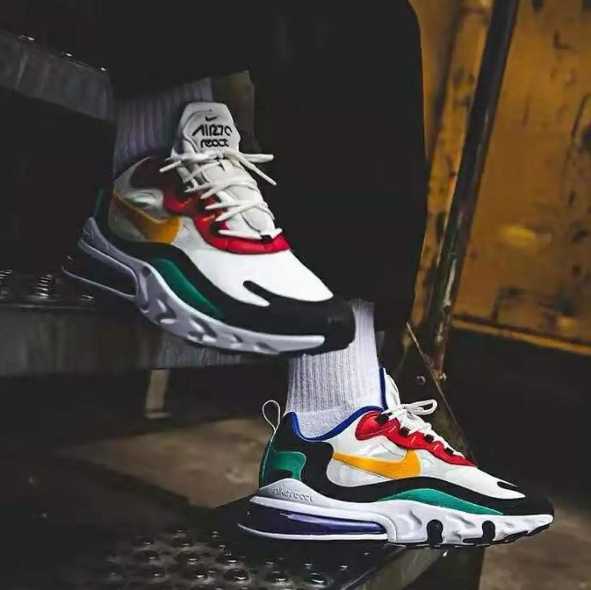 New Nike Sneakers Fashion Couple Shoes Men And Women Outdoor Casual Shoes Nike Air Max 270 React Stars With The Same Cushioning Cushioning Trend Running Shoes Lazada