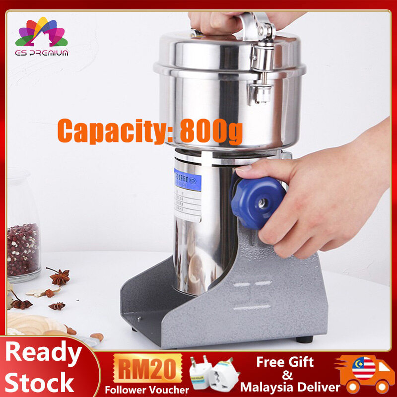 Ready Stock Mesin Serbuk Kilang Keluli Tahan Karat Pengisar Cereai