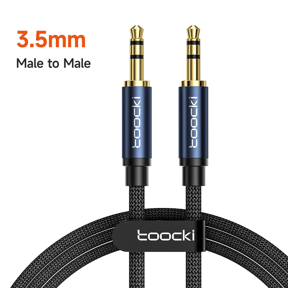 Toocki Aux Cable 3.5mm Jack Audio Cable for Computer Headphone Samsung Xiaomi Redmi Laptop Car Male to Male Audio Wire