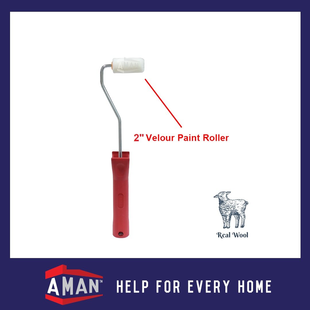 HUNTER High Quality Velour Paint Roller (Lamb) Paint Roller Set 2" Lazada