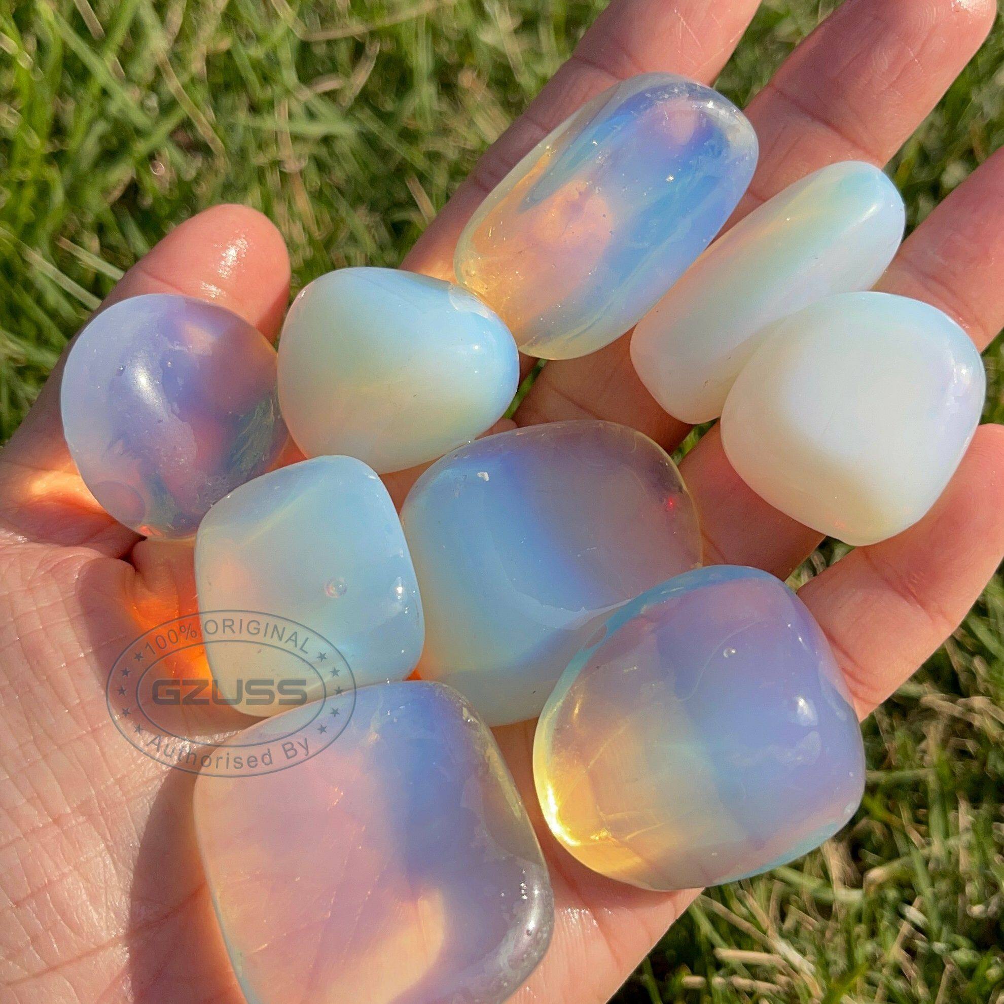 2-3.5cm opalite tumblestone | opalite sụt giảm đá | Reiki tính | đạo đức có nguồn gốc