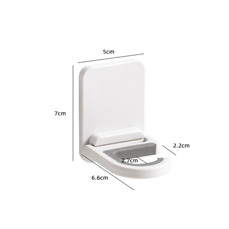 1pcs Broom Mop Rack Wall Mounted Self-Adhesive Mop Rack Organizer Kitchen Bathroom Storage Multi-Functional Hook