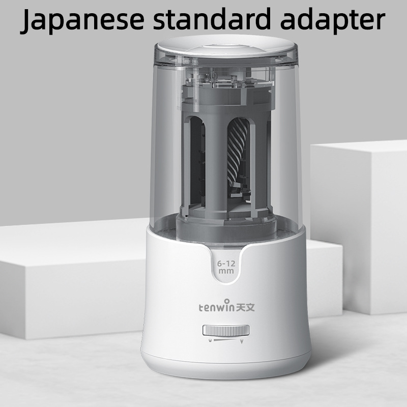 Tenwin JP/UK Plugged In Electric Automatic Pencil Sharpener Heavy Duty For 6-12mm Colored Pencils Mechanical for Kids School Stationery Office and Stationery 8038