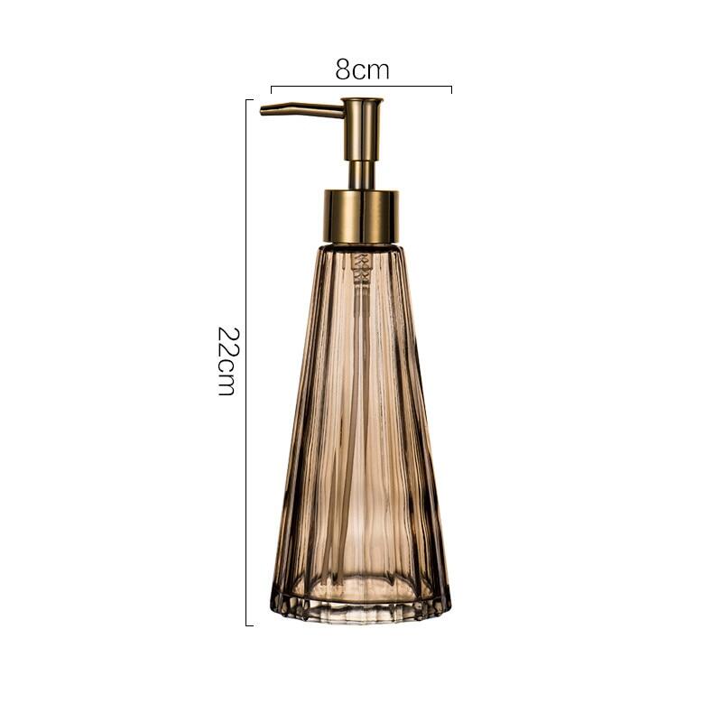 300ml Creative Umbrella Shape Glass Lotion Bottle Bathroom Shampoo Soap Dispenser Pump Liquid Soap Dispenser Pump Home Decor