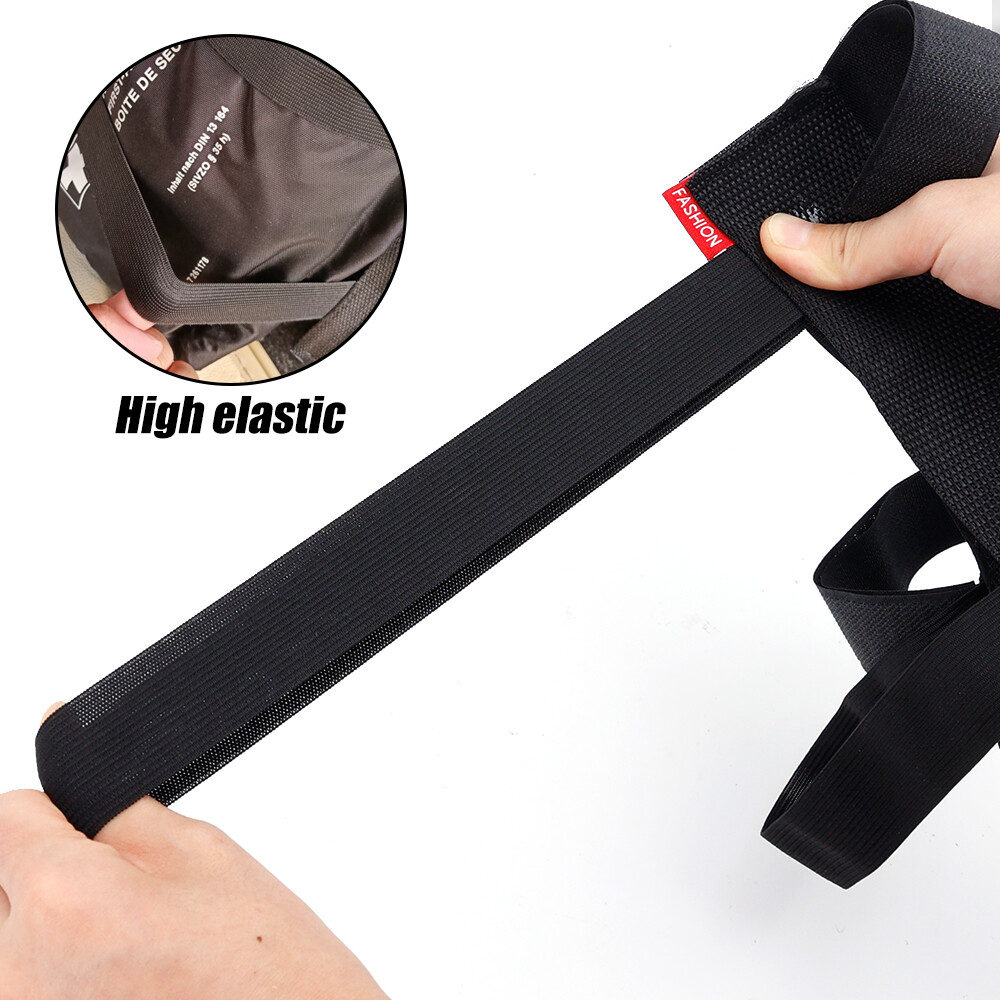 New Car Elastic Mesh Fixed Straps Trunk Interior Organizer Seat Back Fixing Net Bag Extinguisher Car Goods Storage Fixing Strap