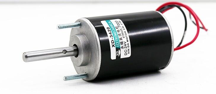 Dc 12v 3500rpm or 24v 7000rpm permanent magnet motor dc motor adjustable reversing motor 30w 51mm x 71mm