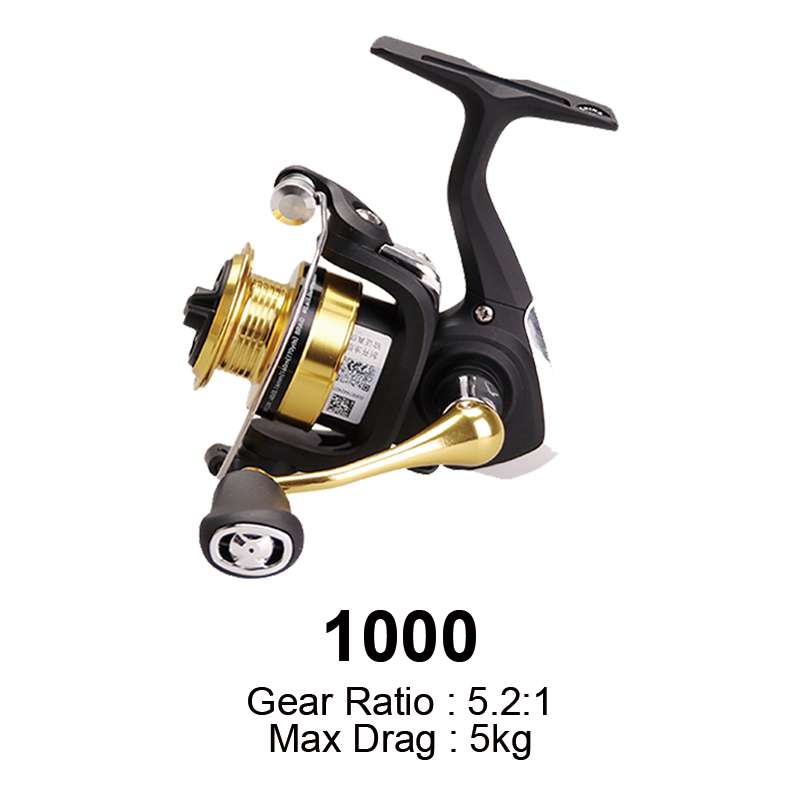 Moulinet De Pêche Daiwa 23 RS 500 - Solide Et Fluide, Parfait Pour Débutants - 3 Roulements - Capacité 160m/0,16mm - 2