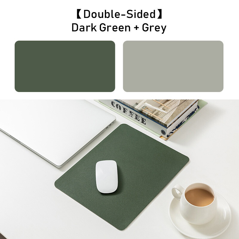 【Ready Stock】Double Side PU Leather Desk Pad Waterproof Mouse Keyboard Pad Table Mat Portable Games Mouse Pad