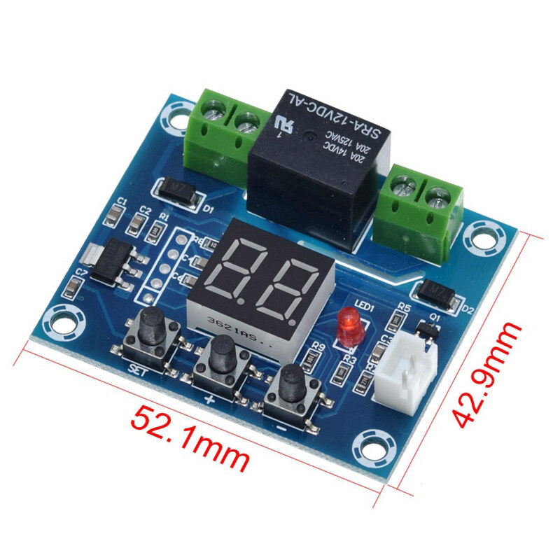 XH-M214 Humidity Controller Soil Sensor Module 20-99%RH Automatic Control Irrigation Computer System Red Digital Display Module