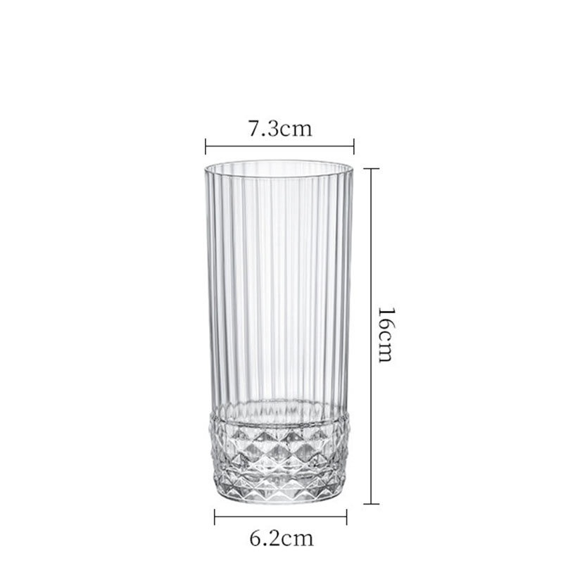 Vertical Crystal Glass High-Footed Champagne Whiskey Wine Gin Bartender Special Glass Martini Cocktail Glass Retro Court Style