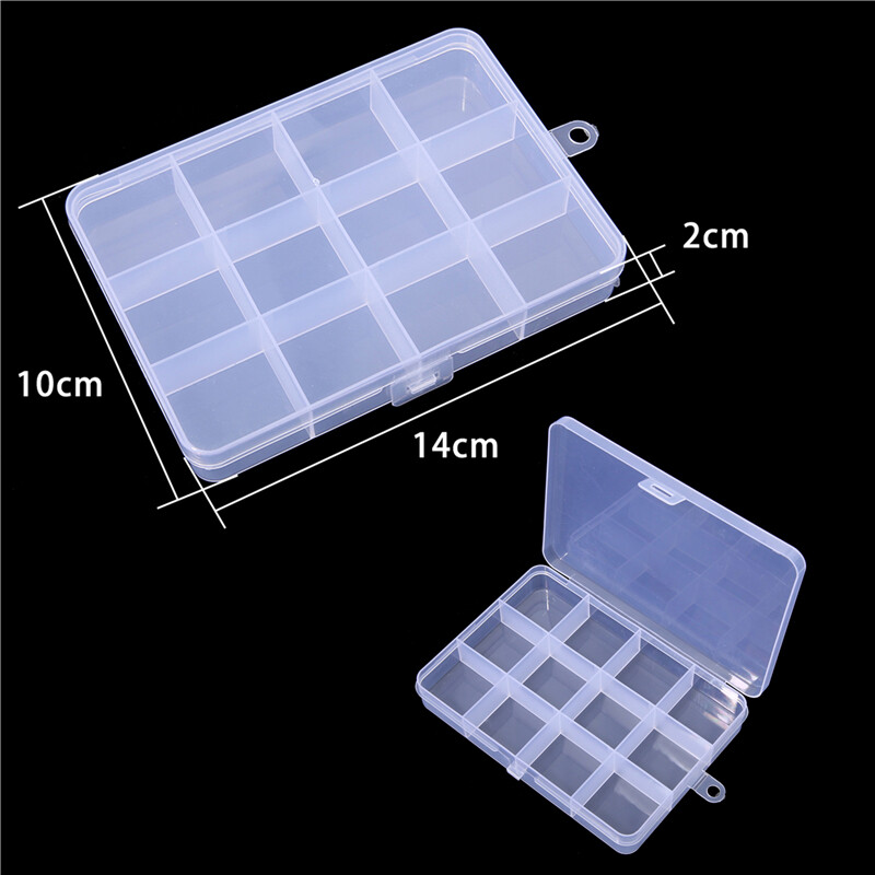 1-5pcs Multiple Size Plastic Clear Round Rectangle Square PVC Organizer Earrings Jewelry Box Container For Rings Beads Storage Package