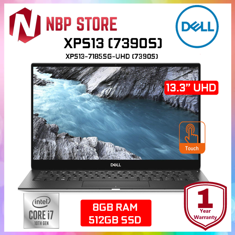 Dell XPS13-7185SG-UHD (7390S) 13.3 UHD Touch Laptop Silver ( i7-10710U, 8GB, 512GB SSD, Intel, W10 ) Malaysia