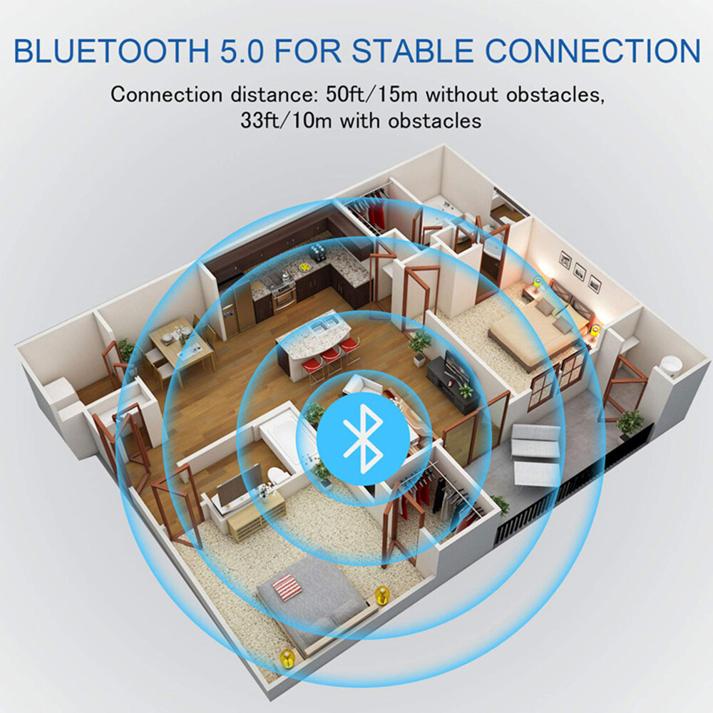 KEBETEME Bộ Thu Phát Bluetooth 5.0 2 Trong 1 Nút Điều Khiển Bộ Chuyển Đổi Không Dây Âm Thanh AUX Mini 3.5Mm Cho Máy Vi Tính Xe Hơi