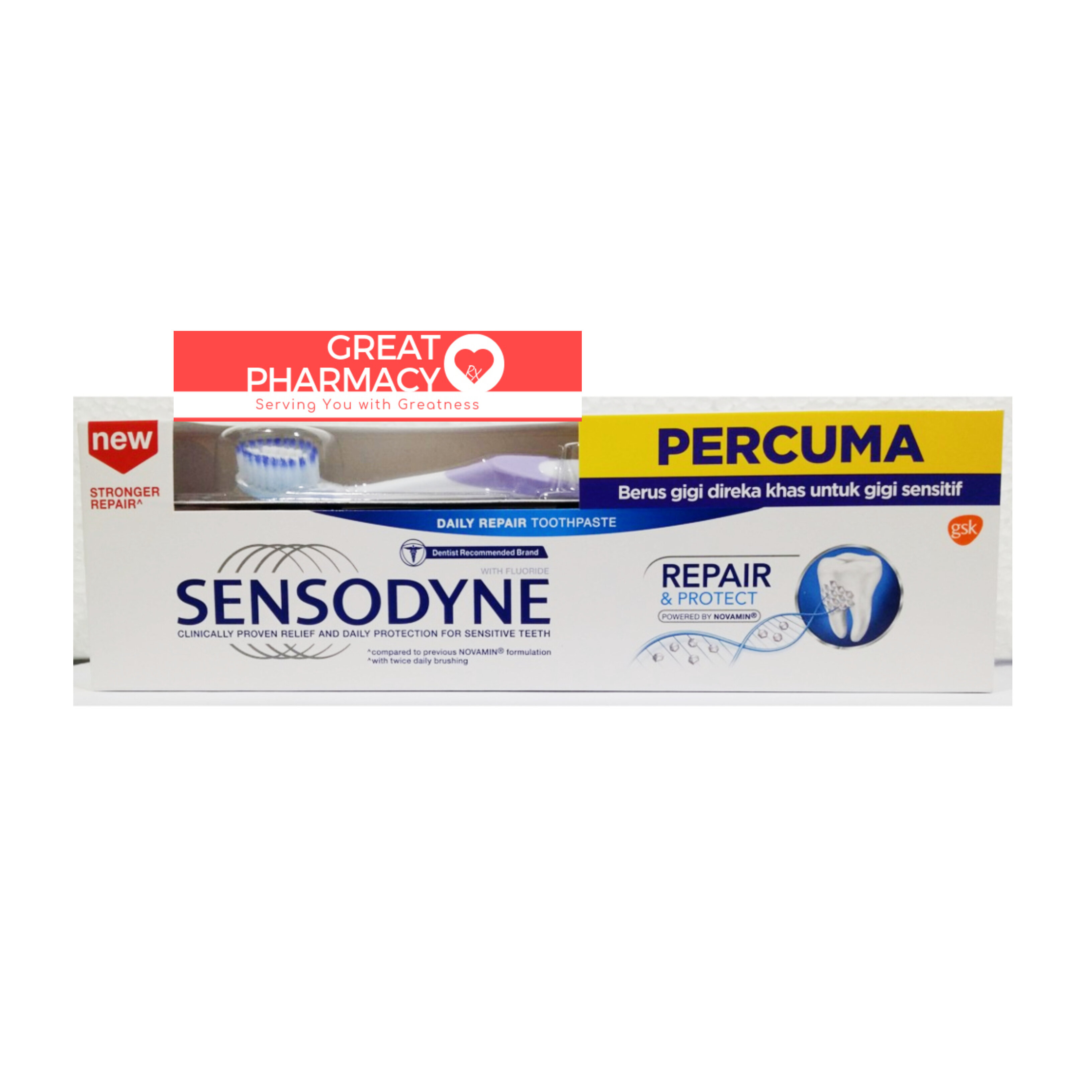 sensodyne toothpaste with free toothbrush