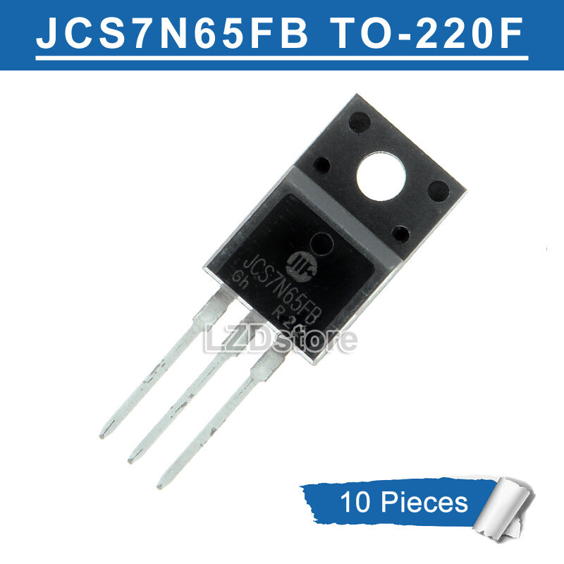10pcs jcs7n65fb to220f jcs7n65 7n65 to-220f n-channel 7a/650v mosfet transistor new original