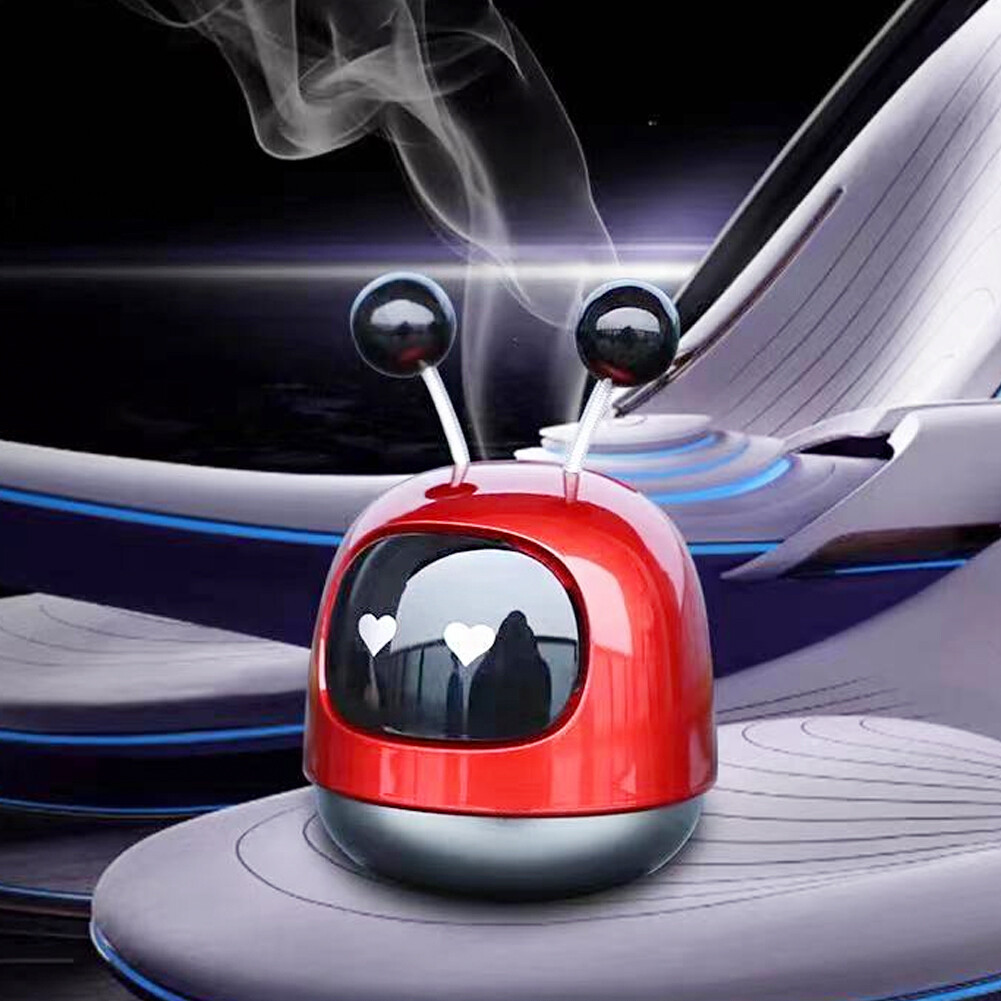 JaneDream Diffuser Air Vent Cleaner Car Perfume Air Freshener Robot Interior Accessories Solid Fragrance