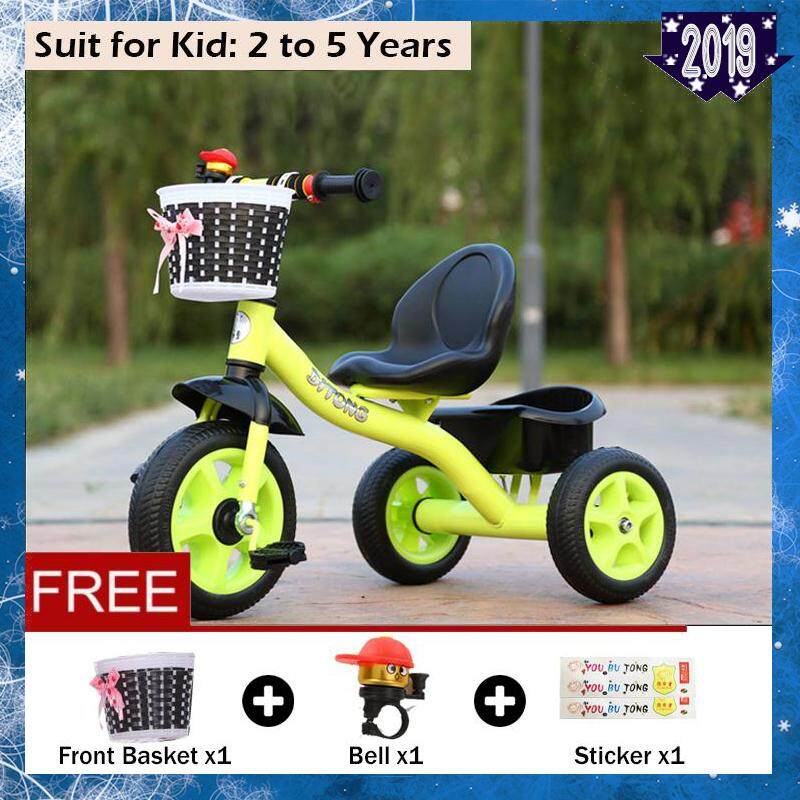 BEIQITONG YOUBUTONG [SP65] Upgraded Foam Wheel Kids Tricycle Baby Walker Bicycle Children's Ride On Bikes