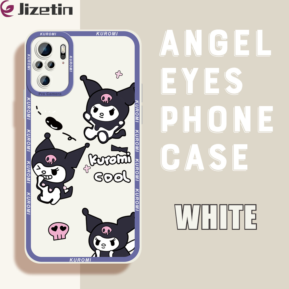 Jizetin phone case casing for redmi note 11 note 11 pro note 11 pro 5g note 11s note 10 note 10 5g note 10 pro note 10s case girl lovely cartoon kuromi phone case soft rubber cellphone casing new full cover camera protection shockproof case