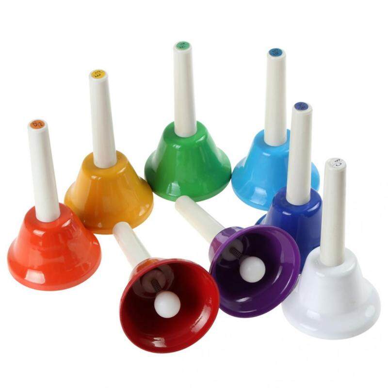 8 cái Nhiều Màu Sắc Âm Nhạc Tay Chuông 8-Lưu Ý Đồ Chơi Âm Nhạc cho Bé Đầu Giáo Dục