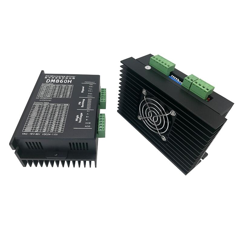 “》： step motor 2h microstep driver dm860 24v-72v for nema 23 nema34 stepper drivers dm860h