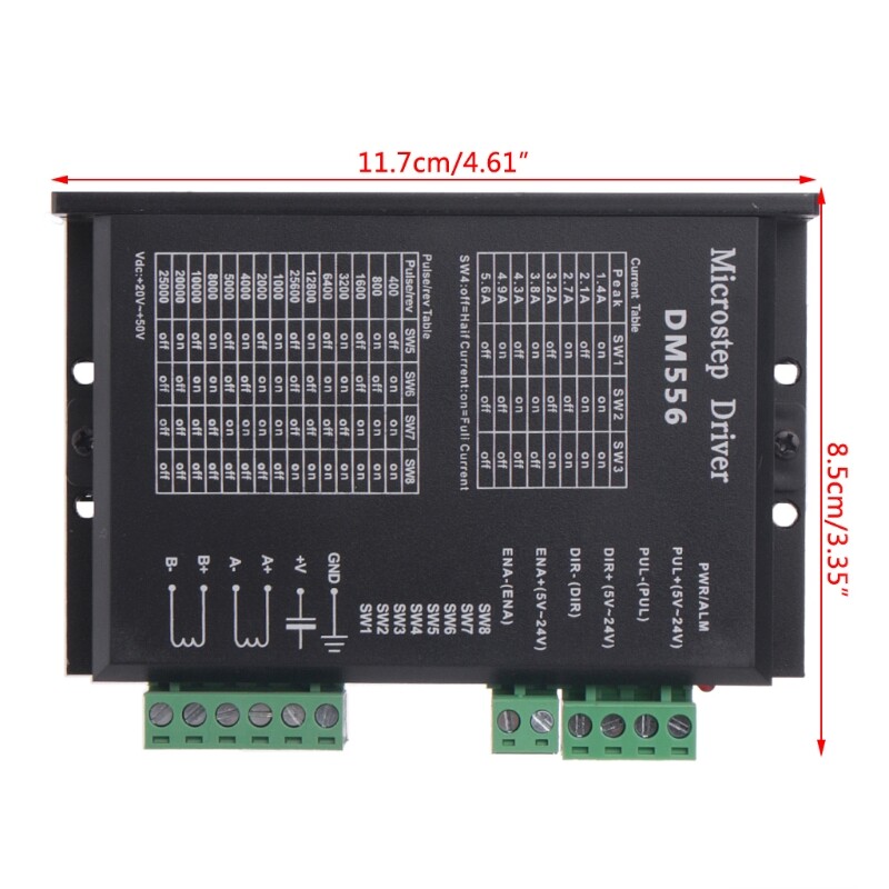 DM556 2-phase Digital Stepper Motor Driver 42/57/86 Stepper Motor Driver For CNC
