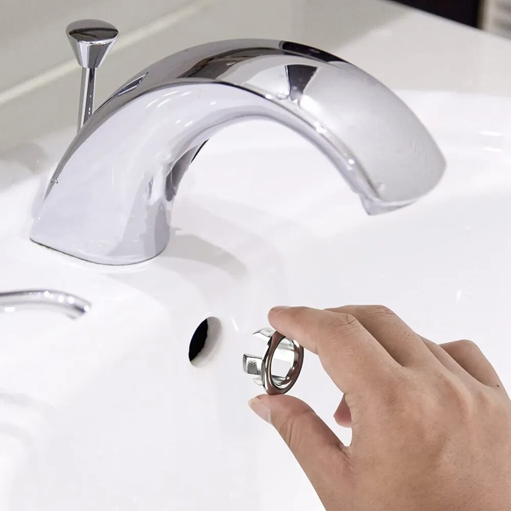 Yespery phòng tắm nhà bếp chèn bồn rửa bồn rửa tràn Vòng hộ gia đình tràn lỗ trang trí O-Nhẫn chèn nắp tròn thay thế