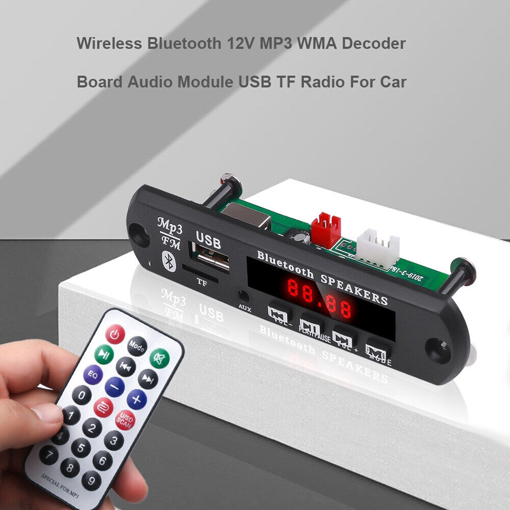 Mô-đun Giải Mã MP3 JTKE Bluetooth 5.0, Máy Chơi Nhạc MP3, Thẻ TF, FM, Từ Xa, Có Micro, Không Dây, Dùng Cho Ô Tô