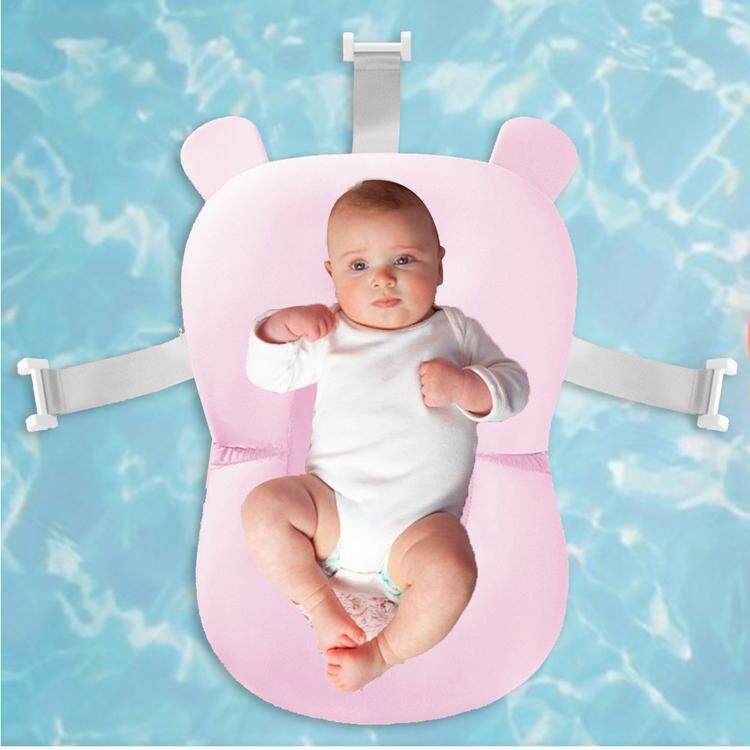 Baby Bath Pillow Soft Nonslip Baby Bath Mat Comfy Floating Bathing Pad
