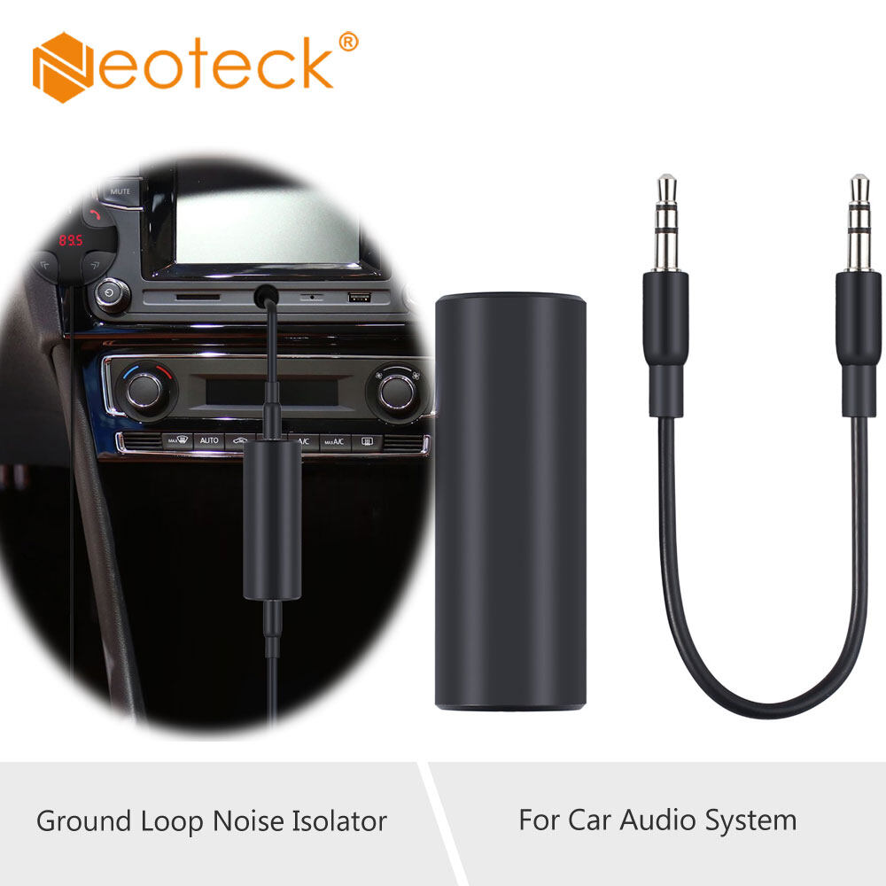 Neoteck Ground Loop Noise Isolator 3.5mm jack Audio Cable for Car Audio